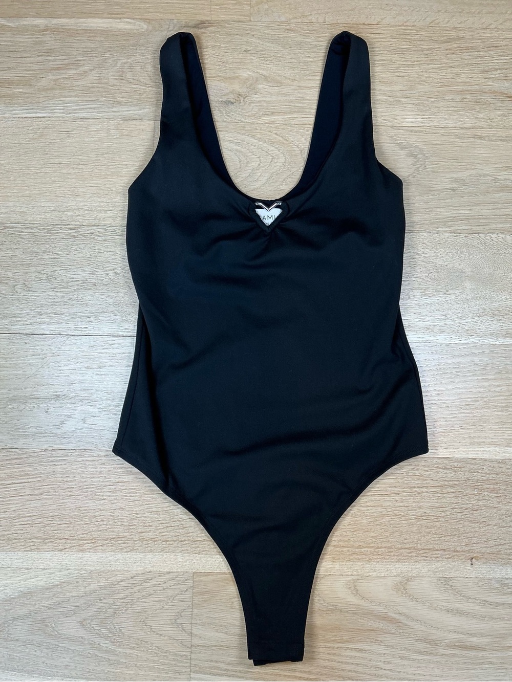Cami NYC Camilla Tayma Heart Ring Feminine Y2K Bodysuit Black Size Small NWT! - Picture 2 of 12